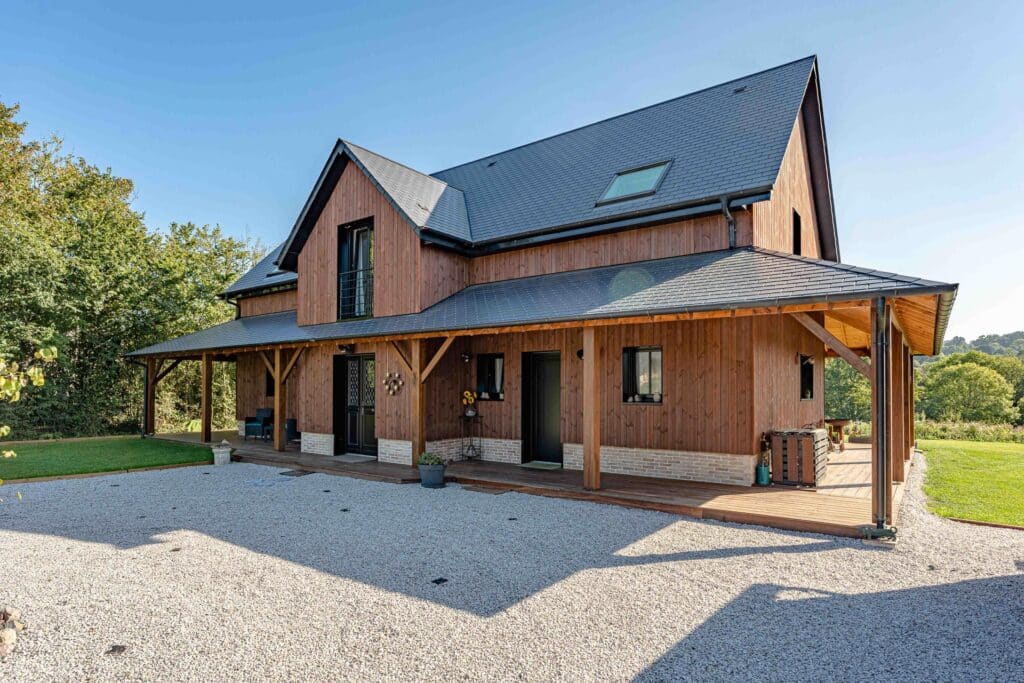 Elevia construction maison bois pays dauge (9)